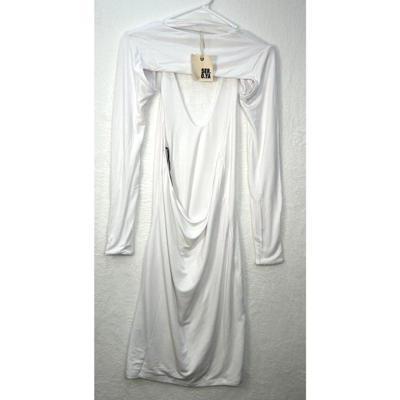 SER.O.YA Lana Mini Dress Size L With Long Sleeved Shurg Jacket Two Piece Set NWT - Picture 4 of 7